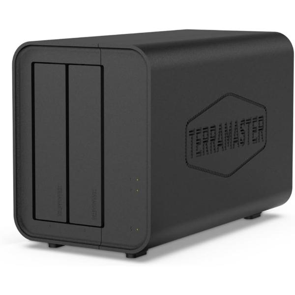 TERRAMASTER D2-320 USB RAID Enclosure – USB 3.2 Gen 2 10Gbps Type C 2Bay RAID Storage Supports RAID 0, 1, Single, JBOD (Diskless)