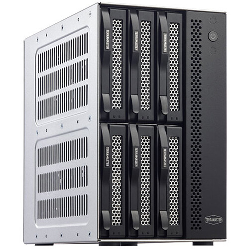 TERRAMASTER T6-423 6Bay NAS Storage - High Performance for SMB with N5095 QuadCore CPU 4GB DDR4 Memory, 2.5GbE Port x 2, Network Storage Server, Diskless