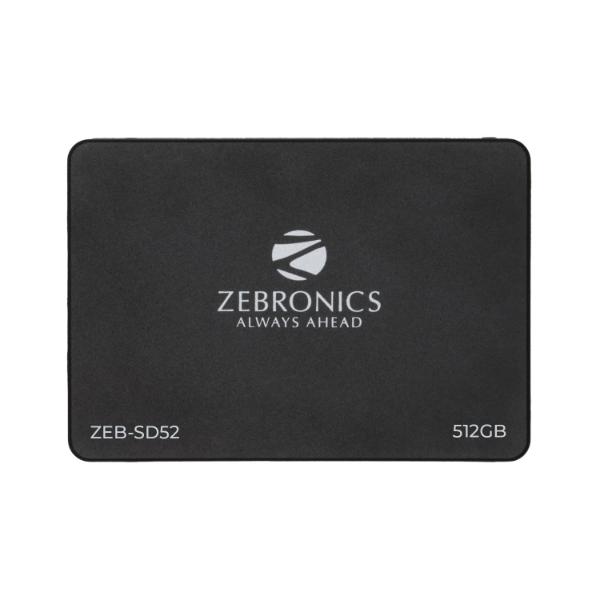 ZEBRONICS ZEB-SD52 SSD 512GB, SATA II and SATA III Interface, QLC, Silent Operation