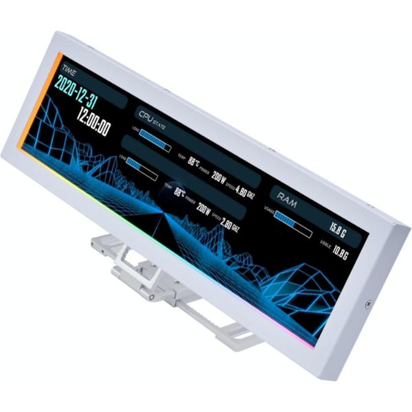 Lian Li 8.8 Inch Universal Screen US88v1 White (G89-SM088W-IN)