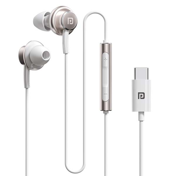 Portronics Conch Sigma C in Ear Type C Wired Earphones (White)