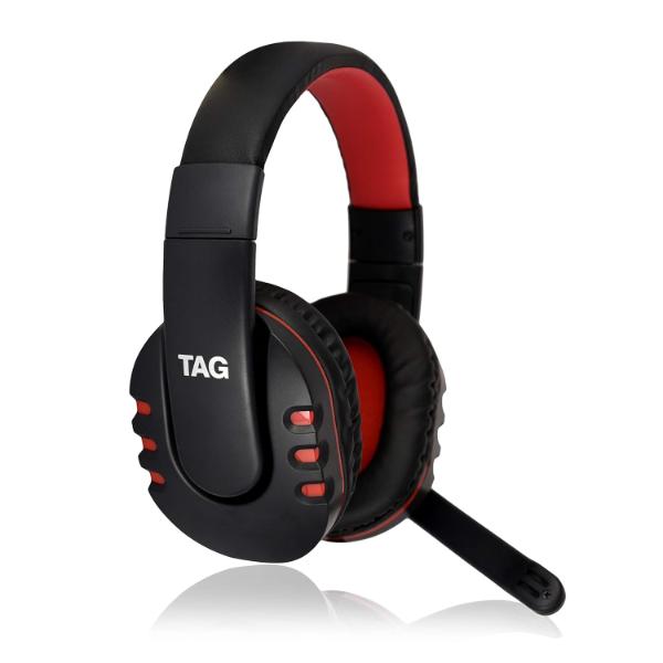 TAG GAMERZ USB-400 over The Ear Wired Headphone with Mic (Black)