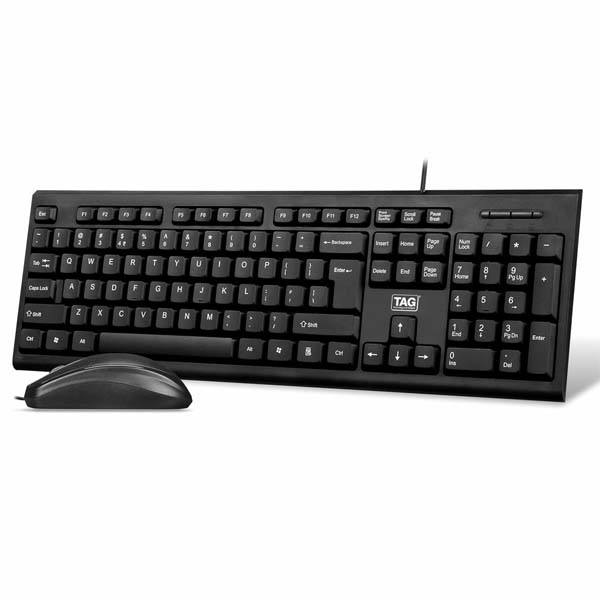 TAG Gamerz KBM100 USB Wired Keyboard and Mouse Combo Set