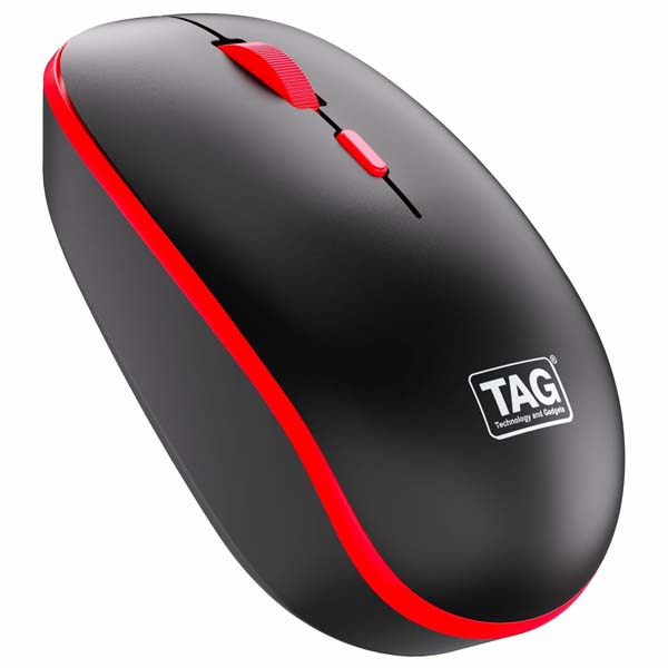 TAG WM500 Wireless Mouse (Black/Red)