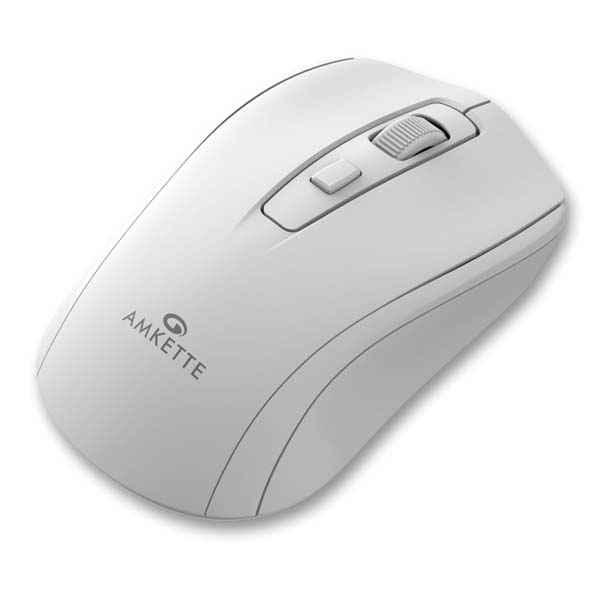 Amkette Hush Pro Astra Wireless Mouse (White)