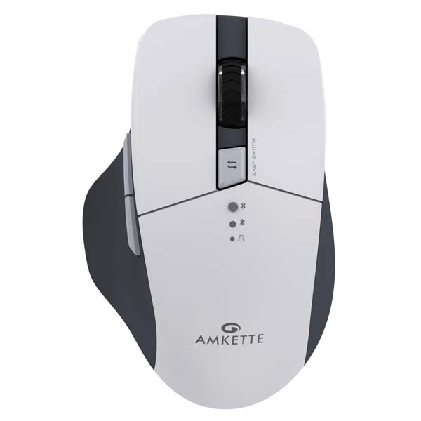 Amkette Hush Pro Epic M Rechargeable Wireless Mouse - (White)