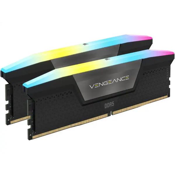 Corsair Vengeance RGB Grey 96GB (2x48GB) 6000MHz DDR5 Dual Profile Memory Kit - Black