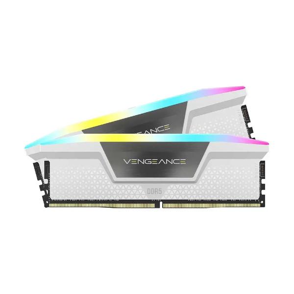 Corsair Vengeance Rgb 64Gb (32Gbx2) Ddr5 5600Mhz Cl40 Desktop Ram White