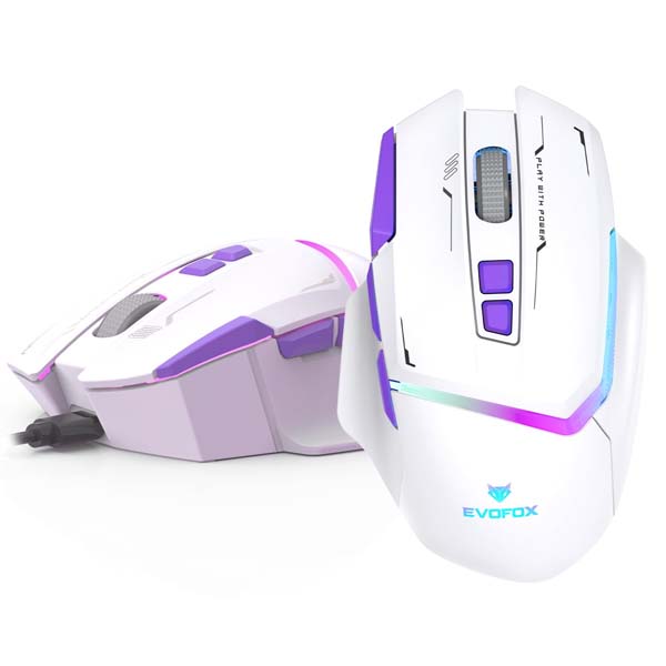 EvoFox Banshee 3-Mode Wireless Gaming Mouse - (White)