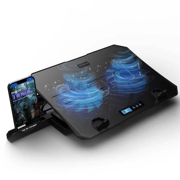EvoFox Frost Plus Laptop Cooling Pad - (Black)