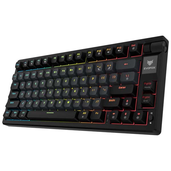 EvoFox Ronin Wired Mechanical Gaming Keyboard Red Switch - (Black)