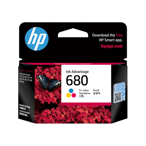 HP 680 Tri-color Original Ink Advantage Cartridge