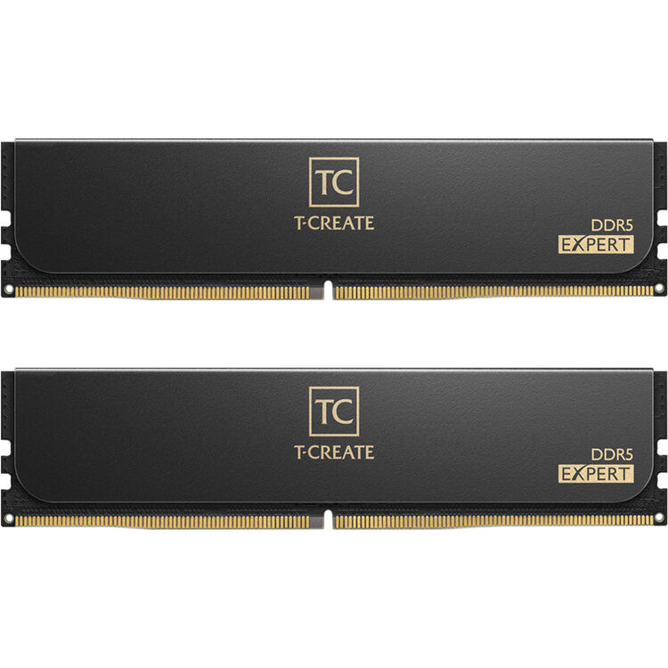 TeamGroup 96GB T-Create Expert DDR5 6400 MHz UDIMM Memory Kit (2 x 48GB, Black)