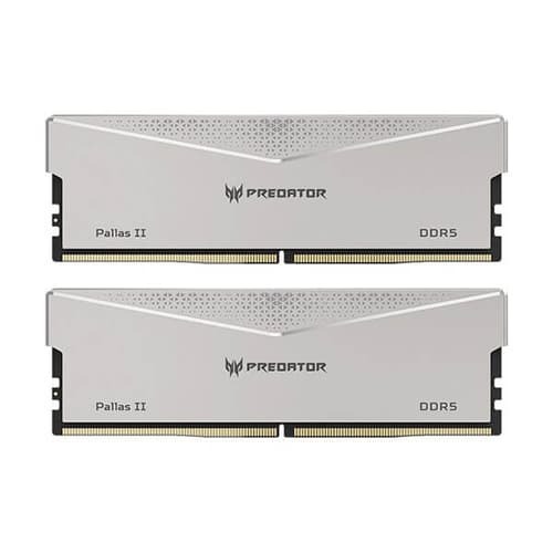 Acer Predator Pallas II 96GB (48GBx2) 6000MHz DDR5 Memory (Silver)