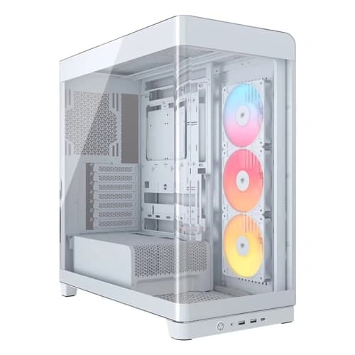 Corsair Frame 4500X RS-R ARGB Panoramic Glass E-ATX Mid Tower Case (White)