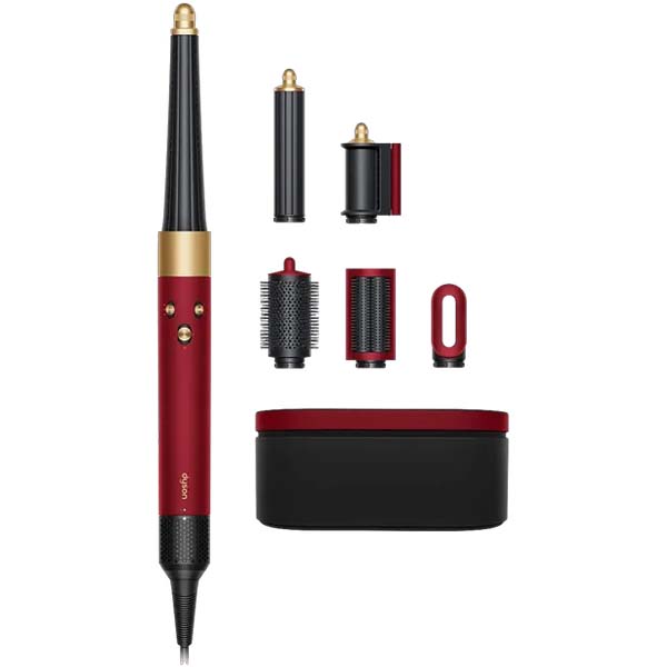 Dyson Airwrap I.D. 6-In-1 Multi Styler and Dryer (Red Velvet and Gold)