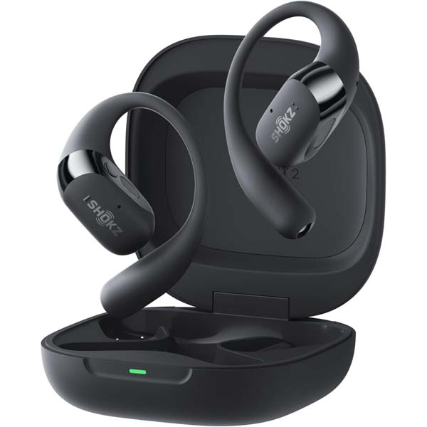 SHOKZ OpenFit 2+ Open-Ear Headphones (Black)