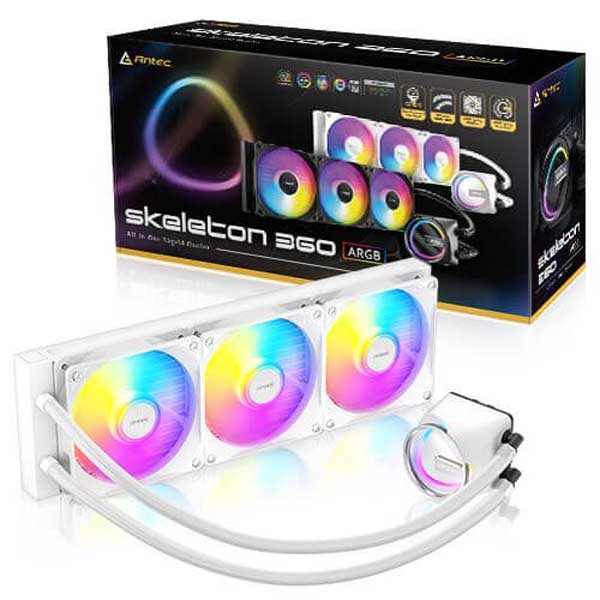 Antec Skeleton 360 ARGB Liquid Cooler (White)