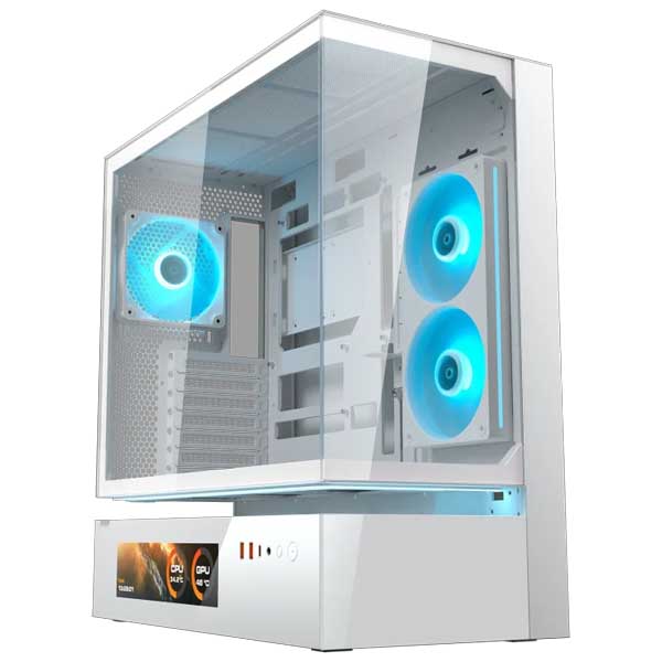 COUGAR CFV235 Vision ARGB ATX Mid Tower Cabinet (White)