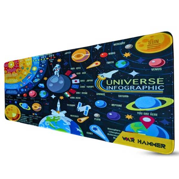 WAR HAMMER GX1050 Extended Size Gaming Mouse Pad (Space V2)