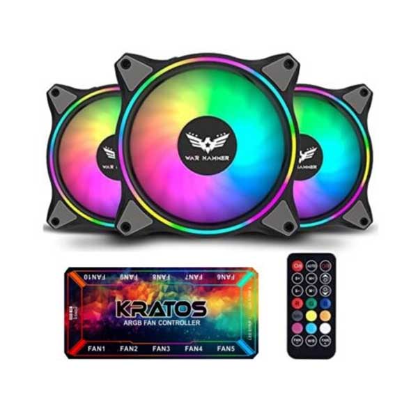 WAR HAMMER Kratos IR120 Auto RGB Kit Value Series 120mm 1500 RPM Case Fan