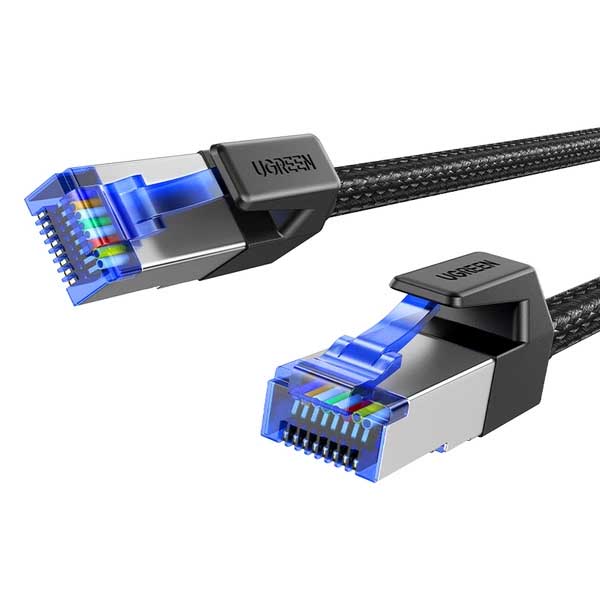 Ugreen NW153 Cat8 Pure Copper Ethernet Cable Braided 15m (Black-30799)