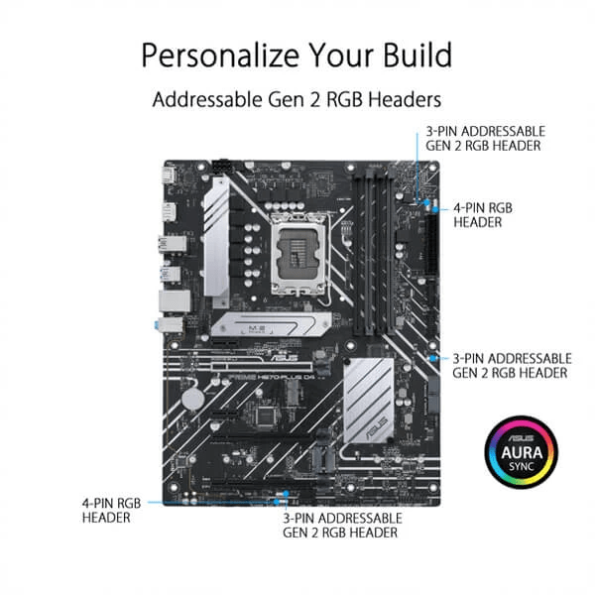 Asus Prime H670 PLUS D4 Motherboard 4