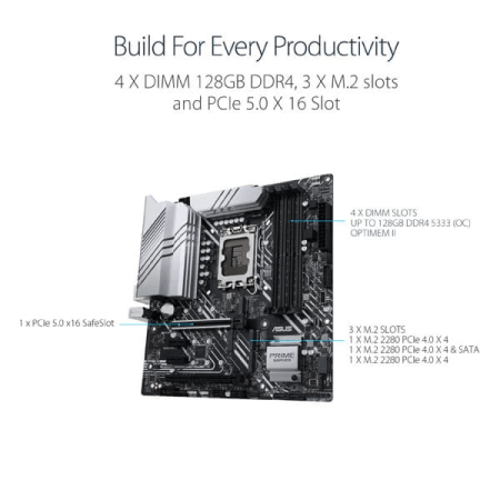 Asus Prime Z690M Plus D4 Motherboard 4