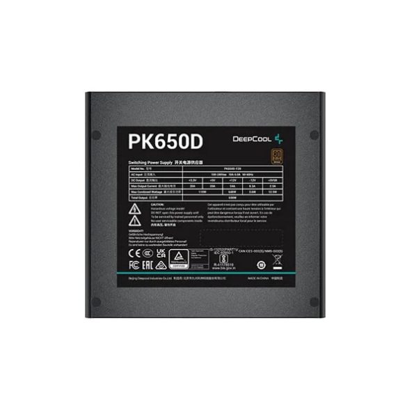 Deepcool PK650D 650 Watt 80 Plus Bronze SMPS 3 1