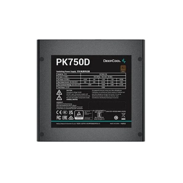 Deepcool PK750D 750 Watt 80 Plus Bronze SMPS 3 1