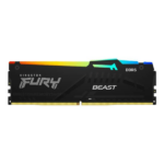 Kingston Fury Beast RGB 16GB 16GBx1 DDR5 5200MHz Black Desktop RAM 1