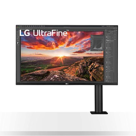 LG 32UN880 32" Ultrafine Monitor Display Ergo UHD 4K IPS Display with HDR 10 Compatibility and USB Type-C Connectivity, Black