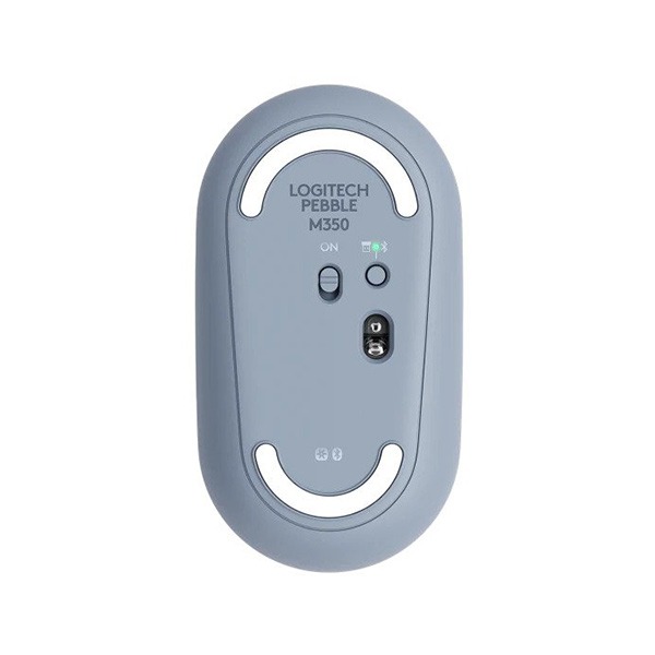 Logitech Pebble M350 Wireless Mouse Blue Grey 5 1