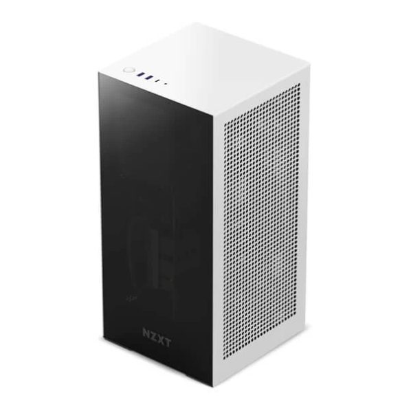 NZXT H1 Version 2 With PSU AIO And Riser Card M ITX Mini Tower Cabinet Matte White 2 1