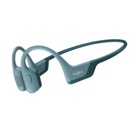 Shokz OpenRun Pro Premium Bone Conduction Open-Ear Bluetooth Sport Headphones, Blue