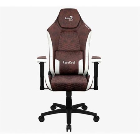 AeroCool Crown AeroSuede Gaming Chair - Burgundy Red