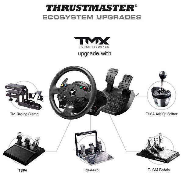 THRUSTMASTER T-LCM Pedals (PS5, PS4, XBOX Series X S, One, PC ＆ F1 Racing  Wheel (PS4, XBOX Series X S, One, PC) PC用ゲームコントローラー