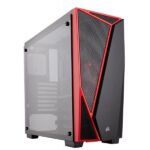Corsair SPEC 04 Carbide Series Black/Red Mid Tower PC Cabinet