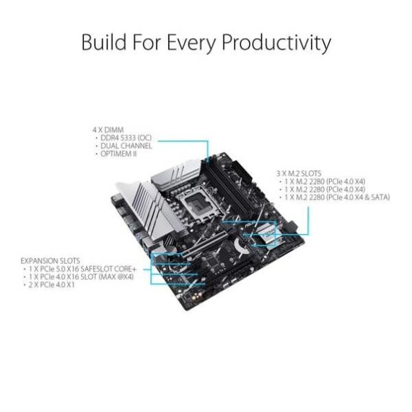 Asus Prime Z790M Plus D4 Motherboard 3