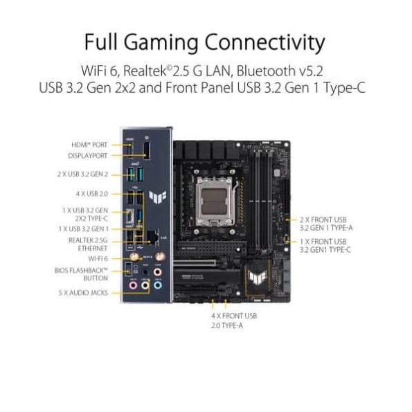 Asus TUF Gaming B650M Plus WIFI Motherboard 2