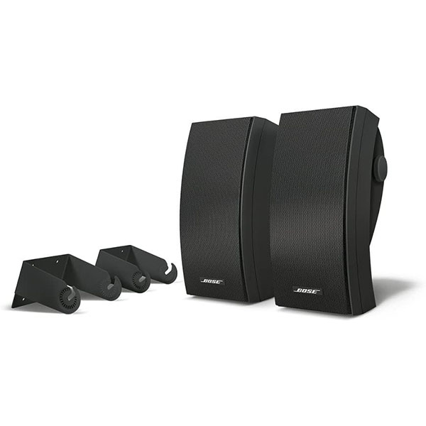 Bose 251 Outdoor Environmental Speakers, Black, Sets with Sonos Amp 2.1 Channel Amplifier