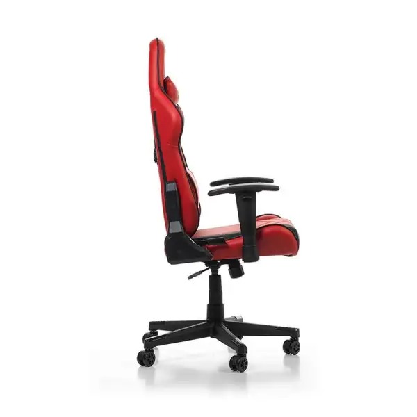 DXRacer Prince Series P132 Gaming Chair 1D Armrests with Soft Surface Red Black 2