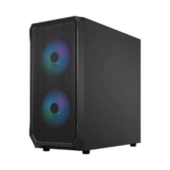 Fractal Design Focus 2 Mesh RGB TG Clear Tint ATX Mid Tower Cabinet Black 3