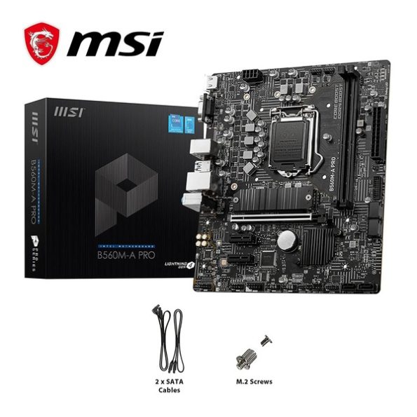 Msi B560 A PRO Intel LGA M ATX Motherboard Intel B560 Chipset Socket 1200 DDR4 5