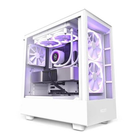 NZXT H5 Elite E ATX Mid Tower Cabinet White 1