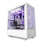 NZXT H5 Flow E ATX Mid Tower Cabinet White 1