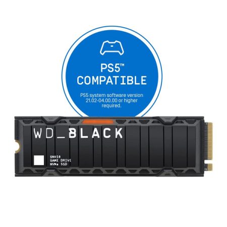 Western Digital BLACK 500GB SN850 NVMe Internal Gaming SSD Solid State Drive with Heatsink
