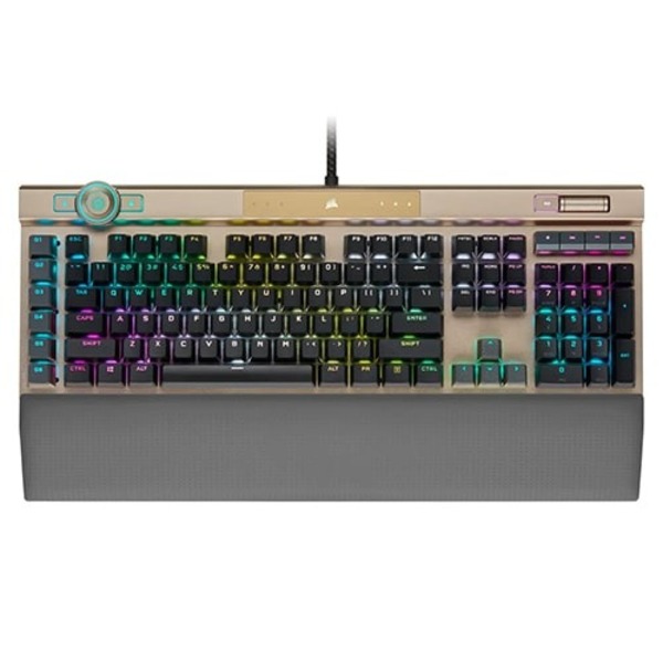 CORSAIR has released the K100 RGB OPX GOLD; optical mechanical