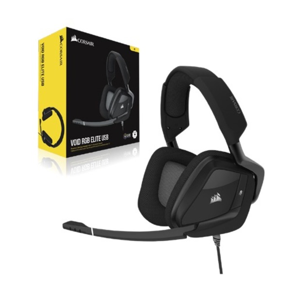 Buy Corsair VOID RGB ELITE USB Premium Gaming Headset with 7.1 Surround Sound Black Computech Store