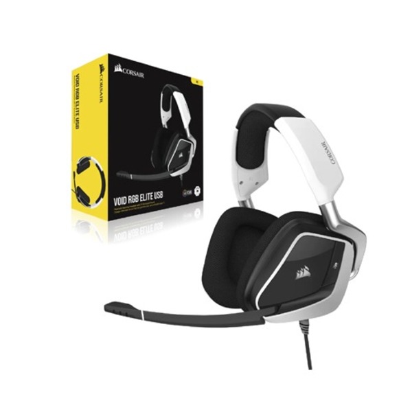 Buy Corsair VOID RGB ELITE USB Premium Gaming Headset with 7.1 Surround Sound White Computech Store